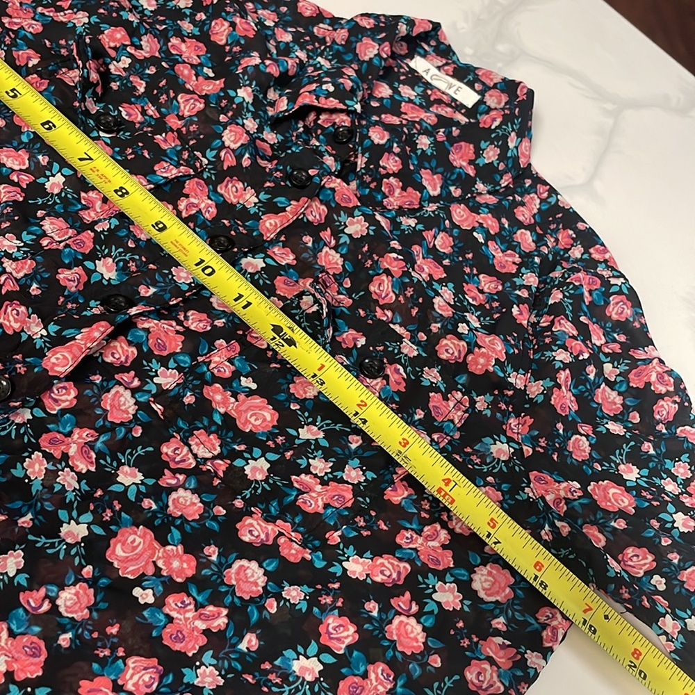 Active Floral Print Blouse Perfect Shirt - Picture 11 of 13